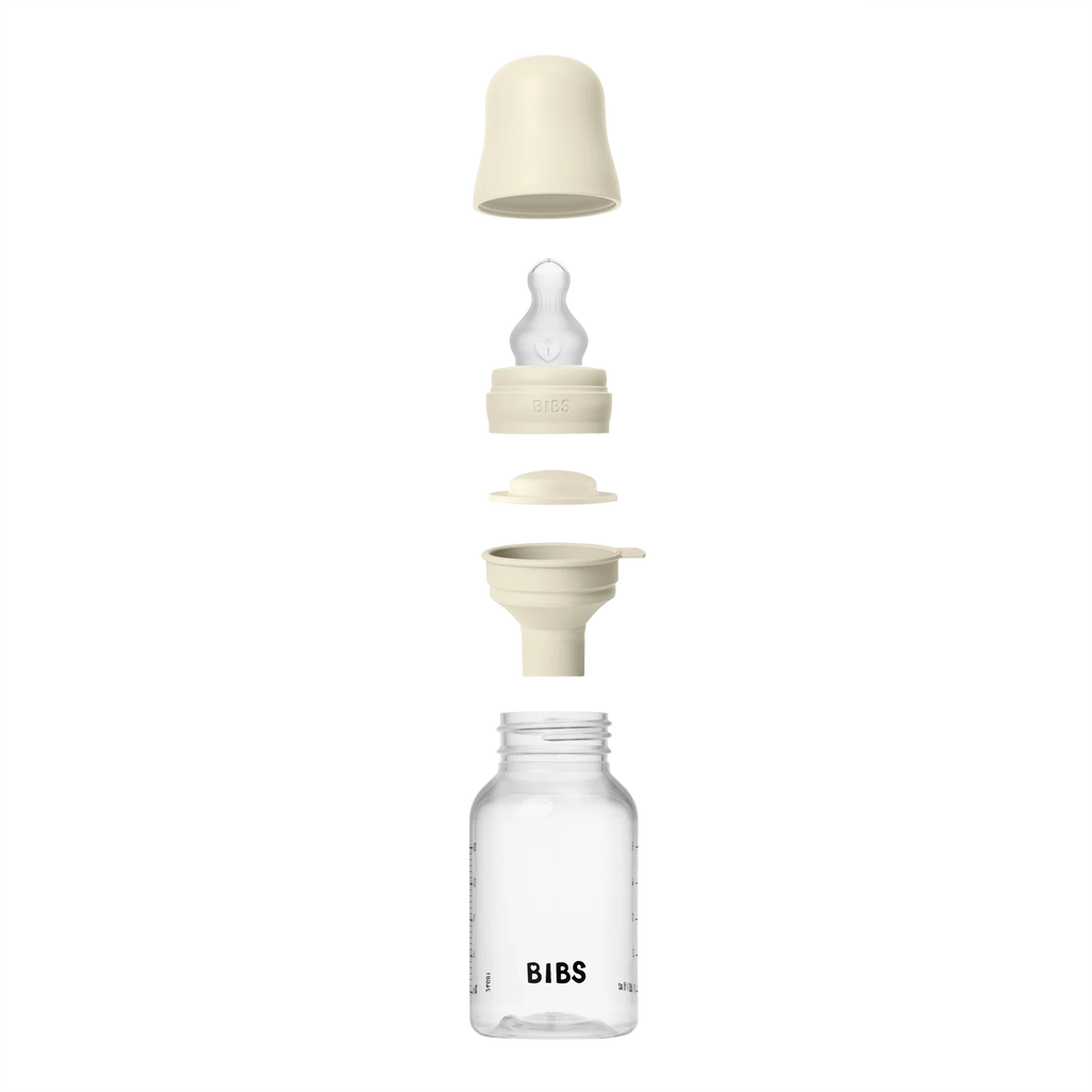 BIBS Baby PP Bottle Complete Set Silikon Uç Biberon Ivory 150 ml