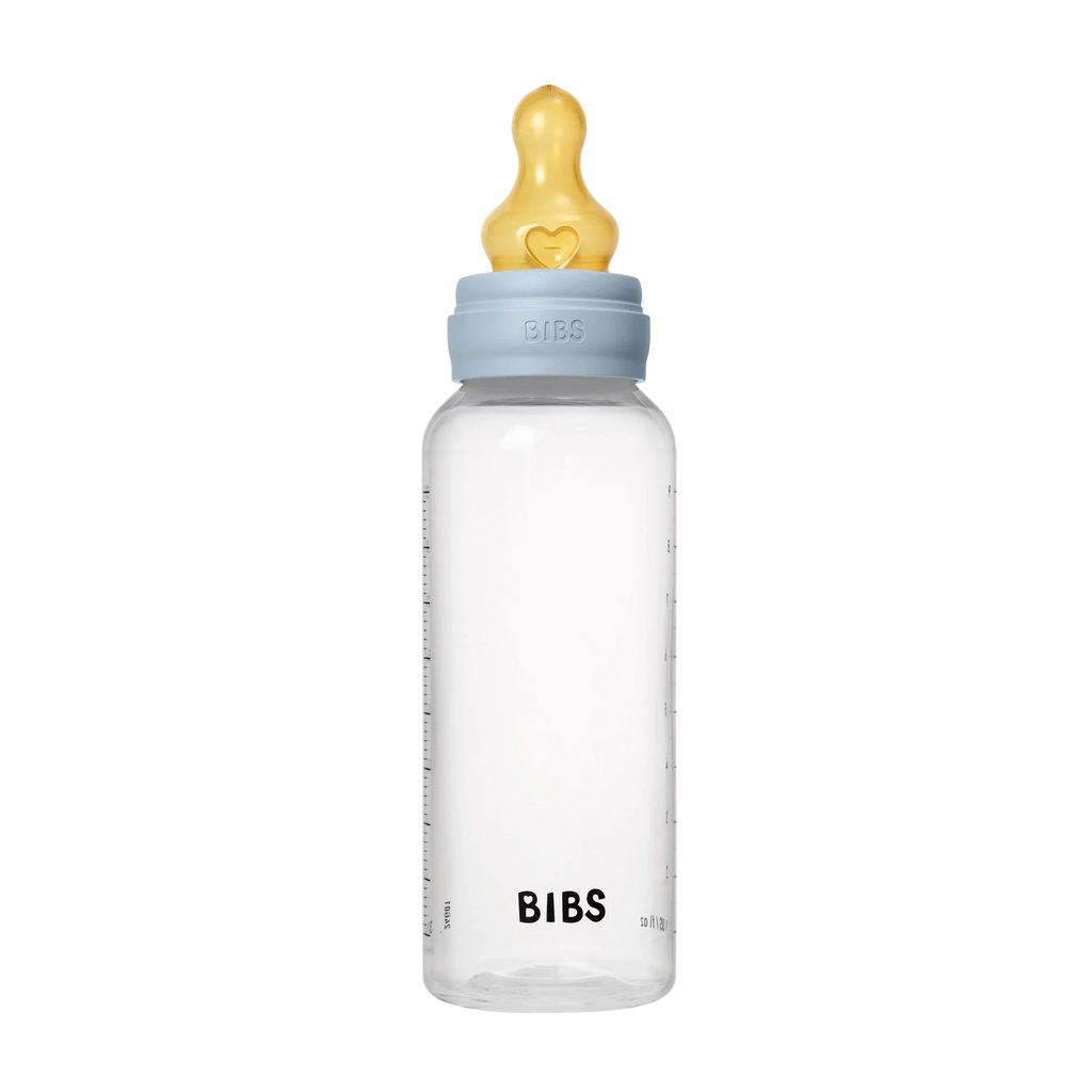 BIBS Baby PP Bottle Complete Set Kauçuk Uç Biberon Baby Blue 270 ml