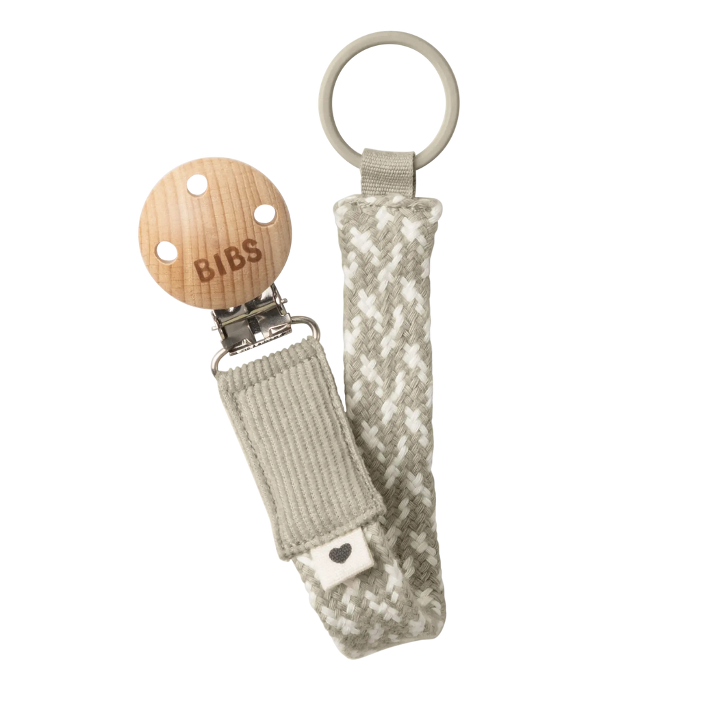 BIBS Paci Braid Emzik Askısı - Sand / Ivory