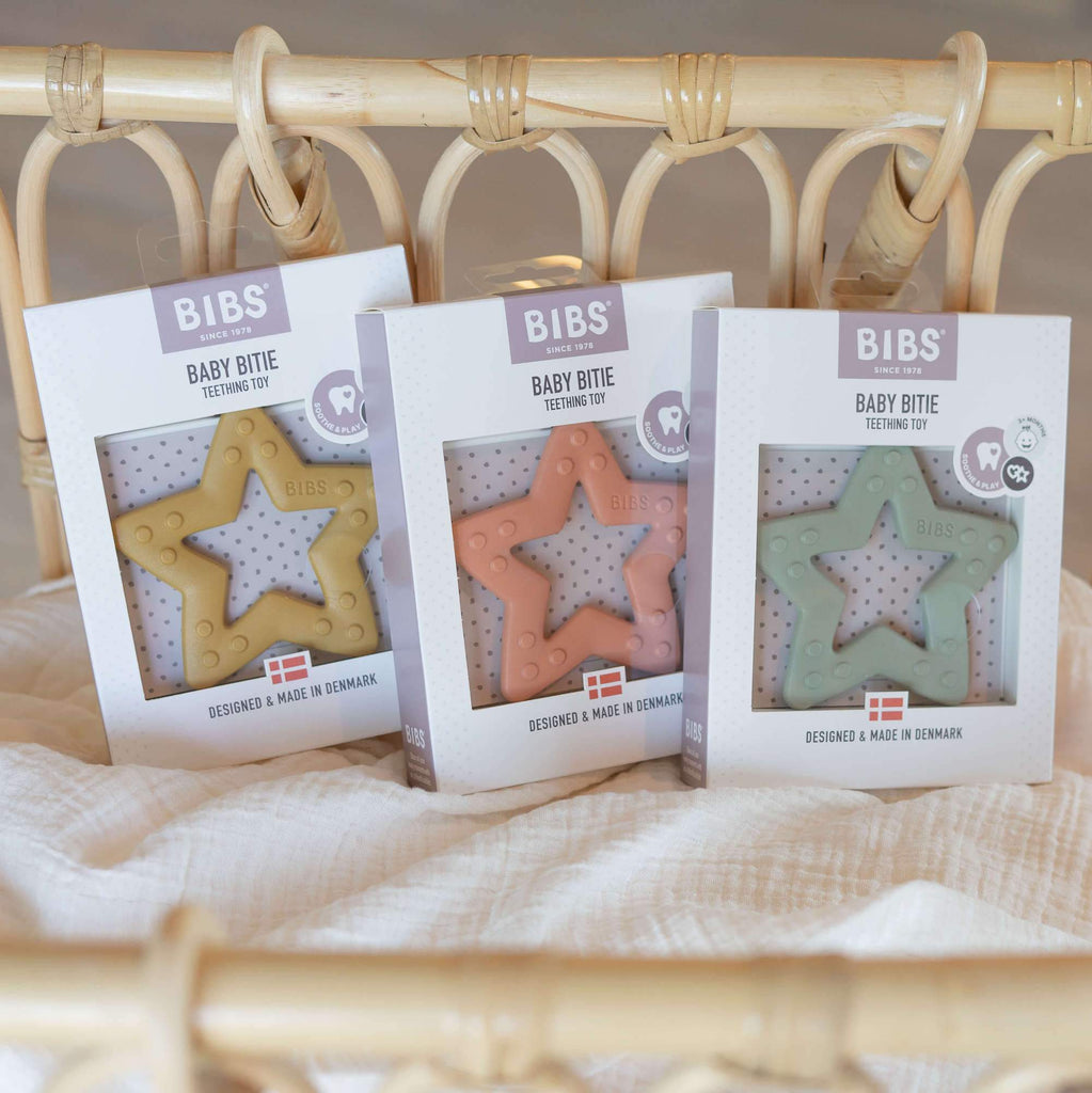 BIBS Baby Bitie Diş Kaşıyıcı - Sage Star - Mamakido