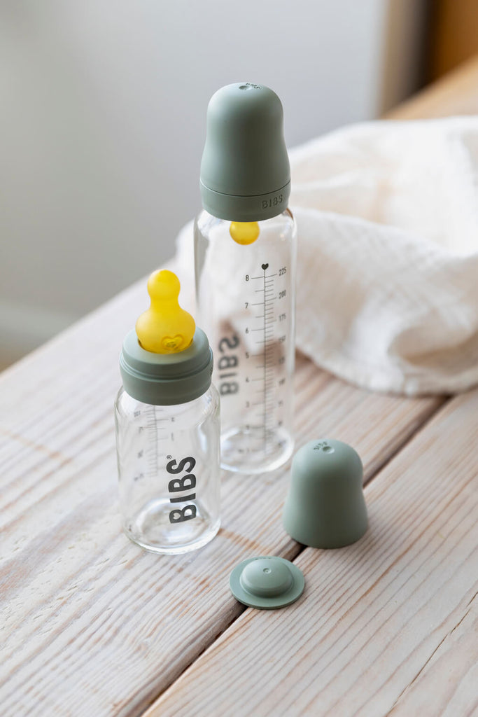 BIBS Baby Bottle Complete Set Biberon 110 ml - Sage - Mamakido