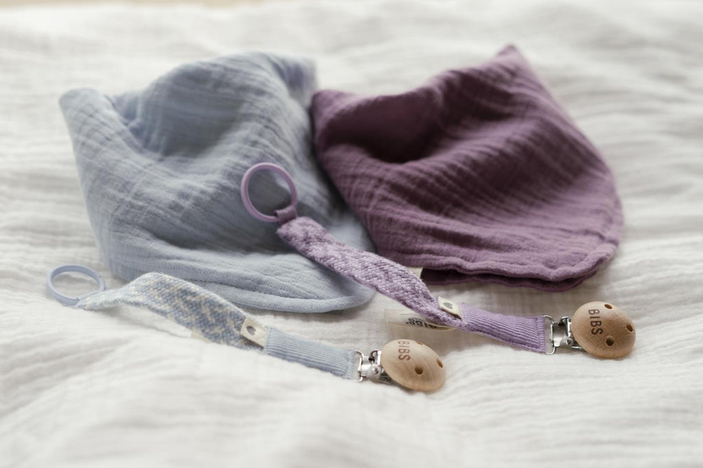 Bibs Paci Braid  Emzik Askısı-Violet Sky / Mauve